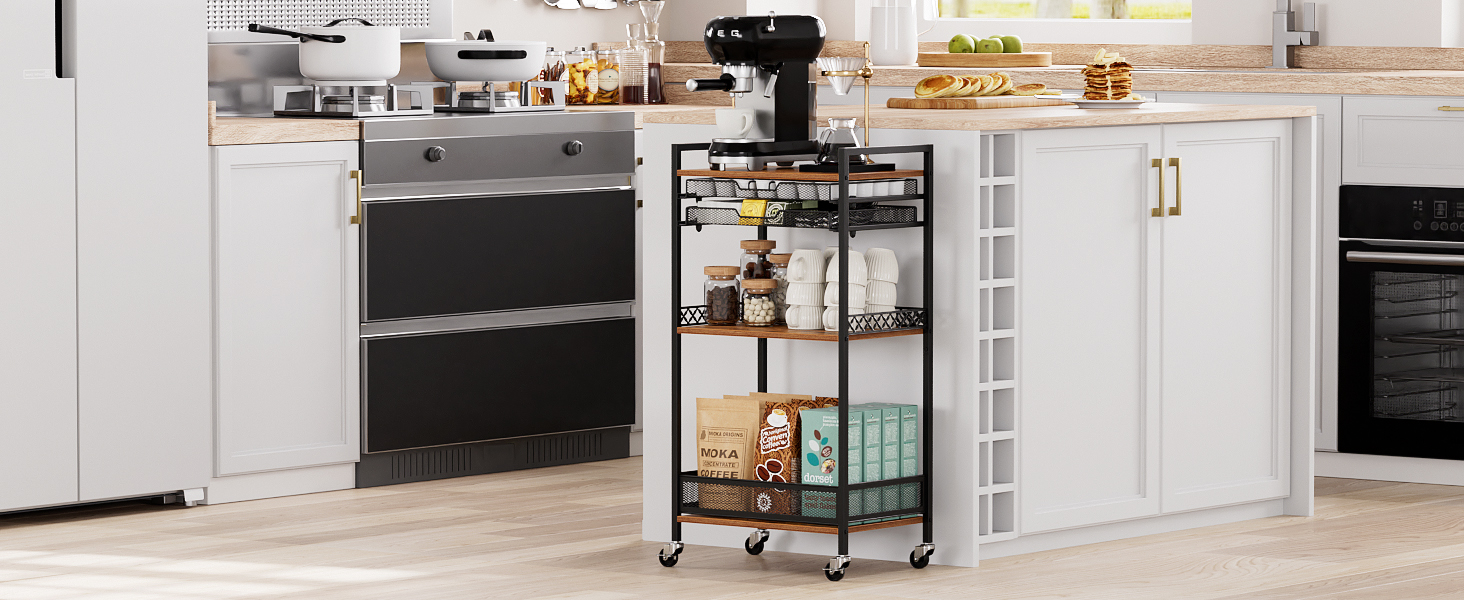 Підставка для капсул Nespresso та Keuring з 5 ярусами, з висувними ящиками та колесами. Організатор для капсул кави та аксесуарів на кухню