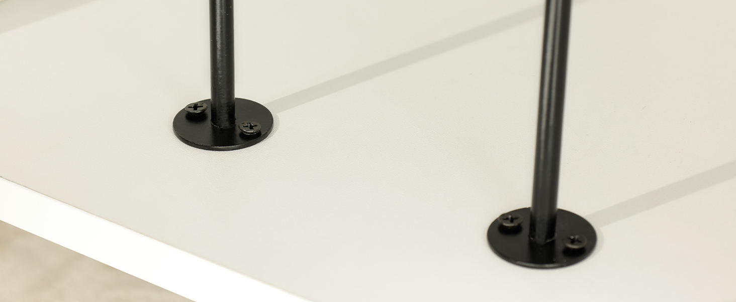 Стіл для програвача вінілу, стійка для програвача середини століття з місцем для зберігання до 350+ платівок, шафа для вінілових платівок з регульованими полицями (Білий)