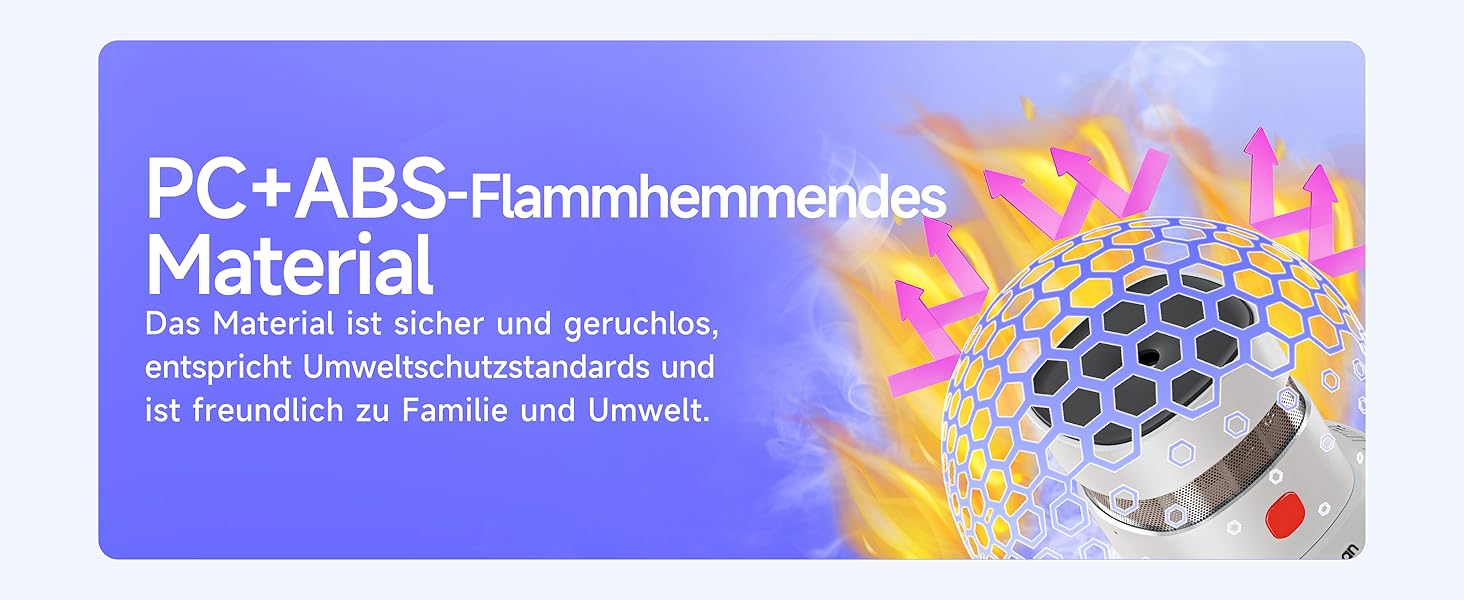 Набір датчиків диму Heiman Mini – 5 шт. з фотоелектричним сенсором, 10 років роботи від батареї, сертифікація EN14604, TÜV, CE, UKCA, DBI, 85 dB, преміум-дизайн