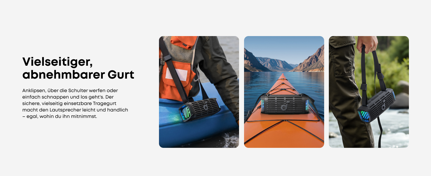 Soundcore Boom 3i від Anker – водонепроникна Bluetooth колонка для активного відпочинку, 50W, IP68, 16 годин, світлодіодна підсвітка, TWS, для каякінгу, риболовлі, кемпінгу