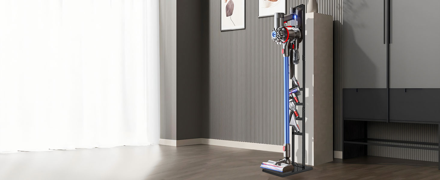 Підставка для пилососа Yawinhe для Dyson V15-V6, тримач аксесуарів для організації, чорний