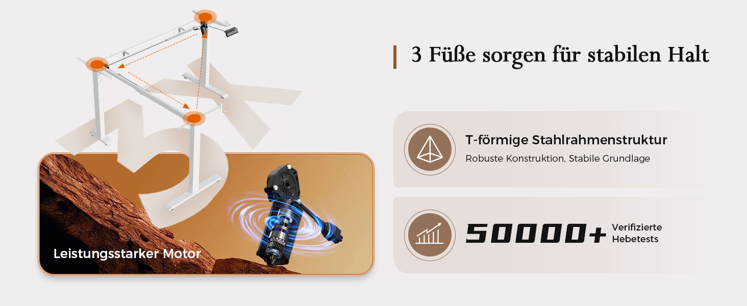 Електричний кутовий стіл Klicelor з регулюванням висоти, L-подібний стіл для стоячи роботи з 3 функціями пам'яті та антиколізійною технологією, ергономічний комп'ютерний стіл, білий (160 x 140 см) з LED-підсвічуванням та штекером