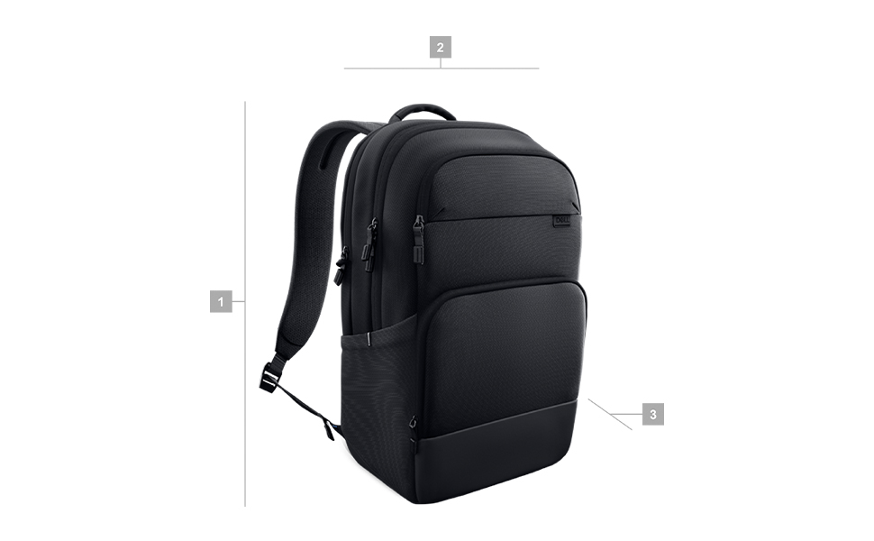 Рюкзак для ноутбука Dell EcoLoop Backpack CP5626, 23л, чорний, з перероблених матеріалів