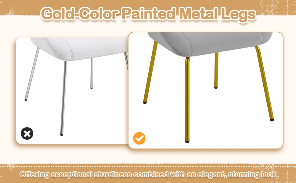 Крісло Yaheetech у формі мушлі, сучасне крісло-вушко, м'яке крісло з металевими ніжками, поліестер, для вітальні/туалетного столика/спальні, комплект, білий/світло-сірий