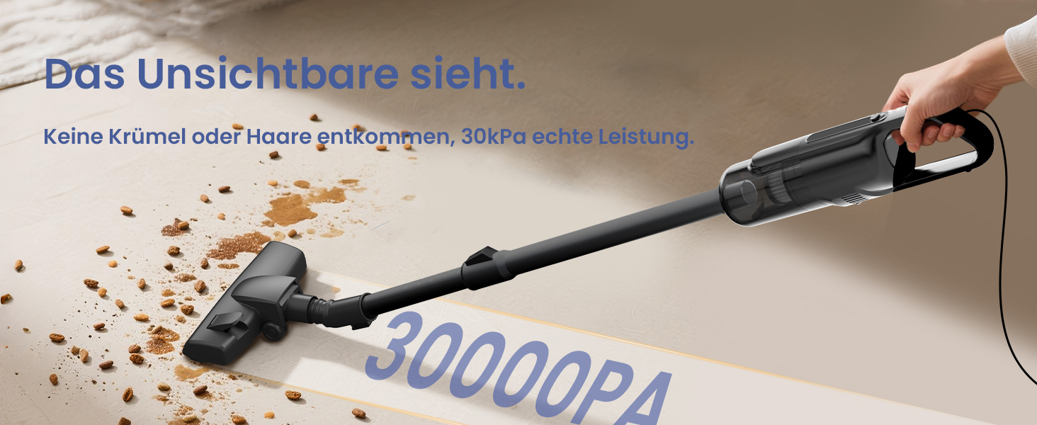 Версолайф C8PRO - пилосос з кабелем, 30000Pa/600W, 6-в-1, для твердих поверхонь, килимів та шерсті тварин, чорний