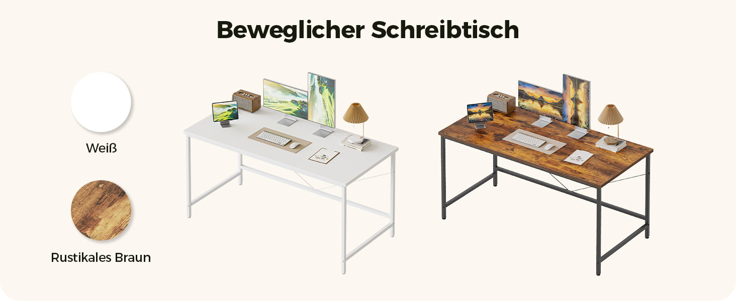 Комп'ютерний стіл Mericonia 120 см, ігровий стіл для невеликих приміщень, білий стіл для дому та офісу, стіл для студентів