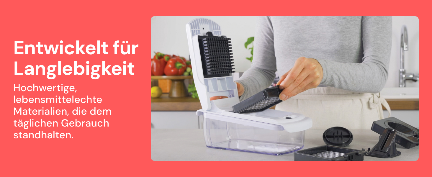 Набір для нарізки овочів та фруктів 4-в-1 (білий) - спіралізатор, нарізувач, тертка, шинковка