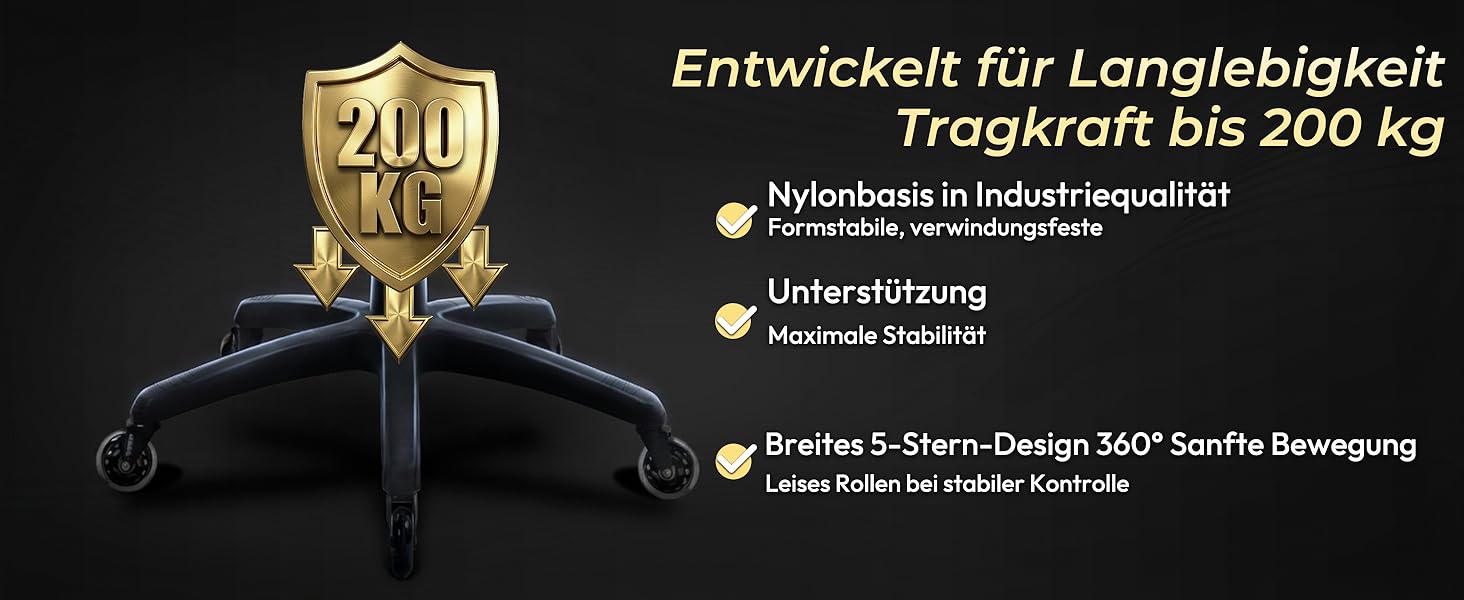 Ігрове крісло Dowinx Ergonomic Gaming Chair з підставкою для ніг та 3D підлокітниками, сіре, витримує до 200 кг, офісне крісло для геймерів