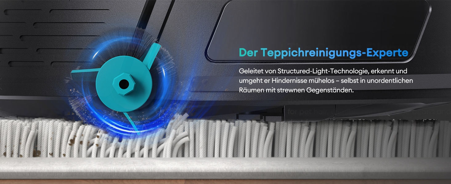 Робот-пилосос Ultenic T20 Pro з функцією миття, 8000 Па, док-станція 3,5 л, для шерсті тварин та килимових покриттів, AI-лазерне уникнення перешкод, керування через додаток