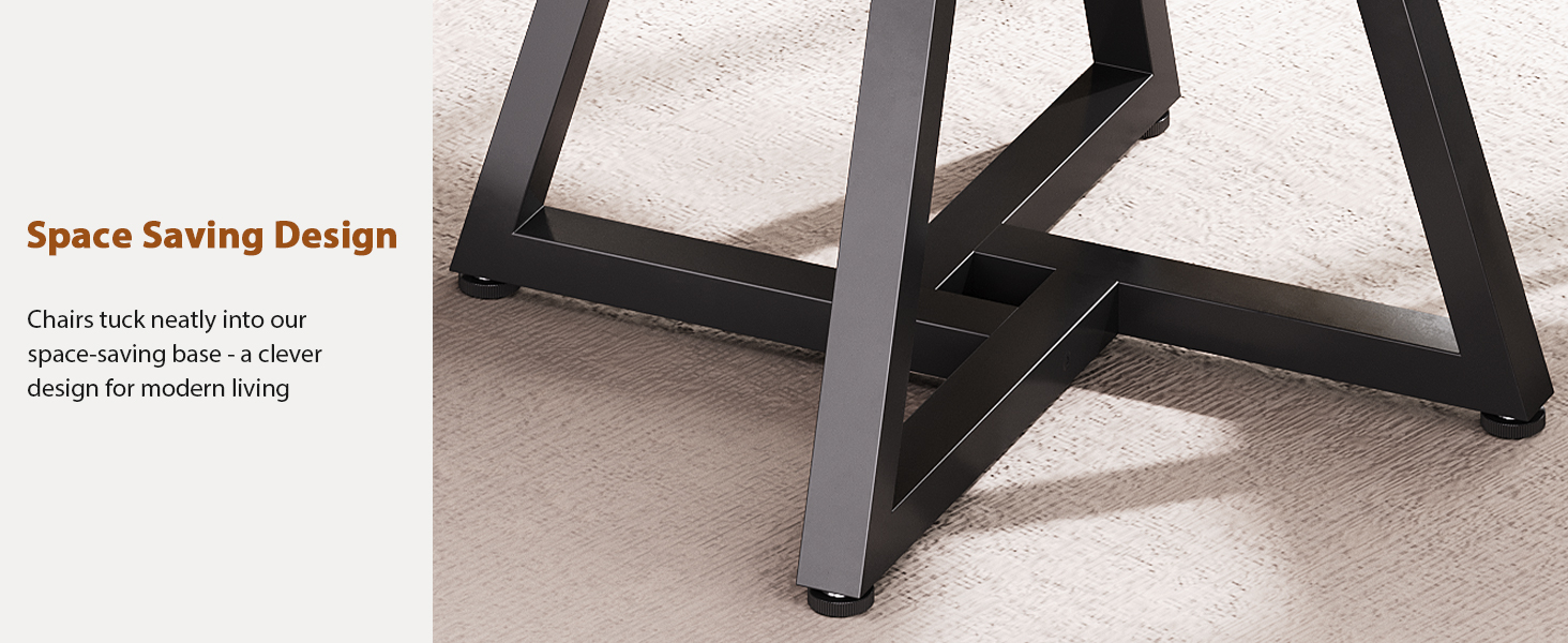 Круглий обідній стіл на 4 особи, кухонний стіл з міцним металевим каркасом, компактний стіл для їдальні в індустріальному стилі (120x120x76 см), вінтажний коричневий