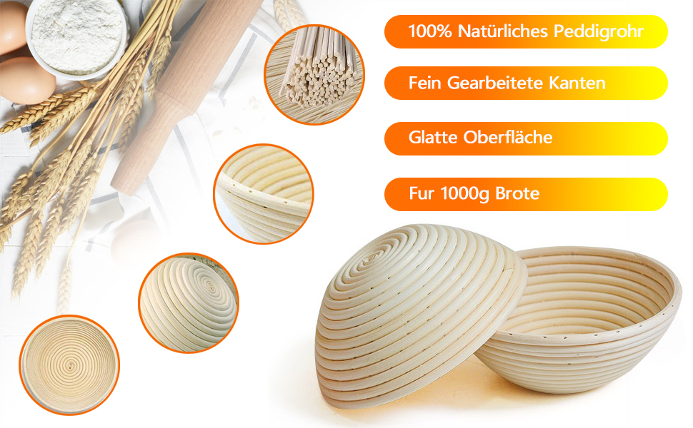 Набір для закваски, 11 предметів: гніт для хліба, гніт для хліба круглий 23 см, повний набір аксесуарів для випікання хліба, набір для випікання хліба, великий подарунок для початківців та досвідчених пекарів (гніт для хліба круглий 23 см)