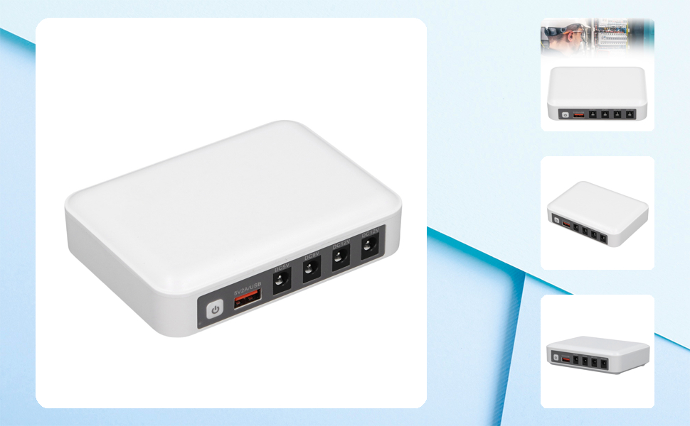 Mini UPS джерело безперебійного живлення, 6000mAh, для роутера, модему, LED-освітлення, CCTV-камери, EU-штекер