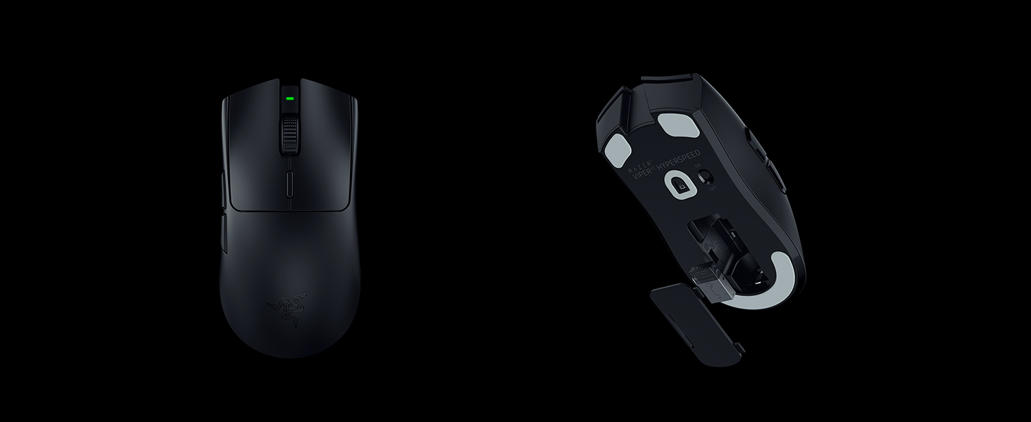 Бездротова ігрова миша Razer Viper V3 HyperSpeed, сенсор Focus Pro 30K DPI, перемикачі 2-го покоління, частота опитування 4000Гц, чорна