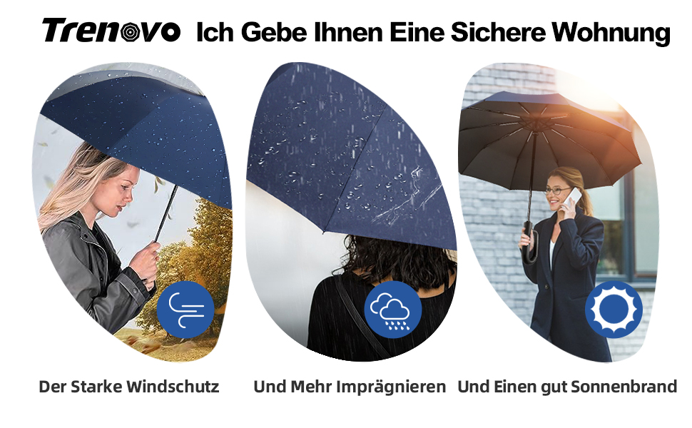 Треново дорожня парасолька, вітрозахисна, легка, компактна, захист від ультрафіолету, автоматична, преміум ручка, для жінок