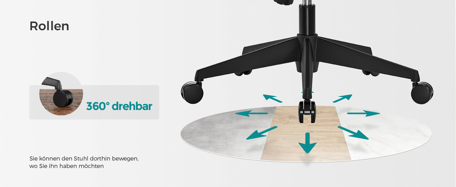 Офісний стілець SONGMICS з підставкою для ніг, ергономічний, з підтримкою попереку, регульованою головою та підлокітниками, регулюванням висоти та функцією гойдання, до 150 кг, чорний OBN61BKV1