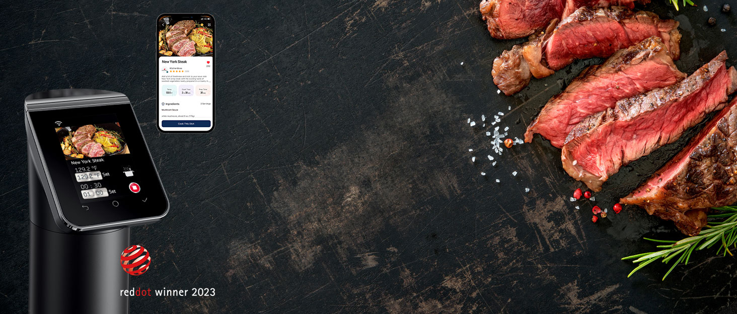 KitchenBoss Sous Vide Garer G330: Точний приготування їжі за низькою температурою з Wi-Fi, IPX7, TFT-дисплеєм та таймером