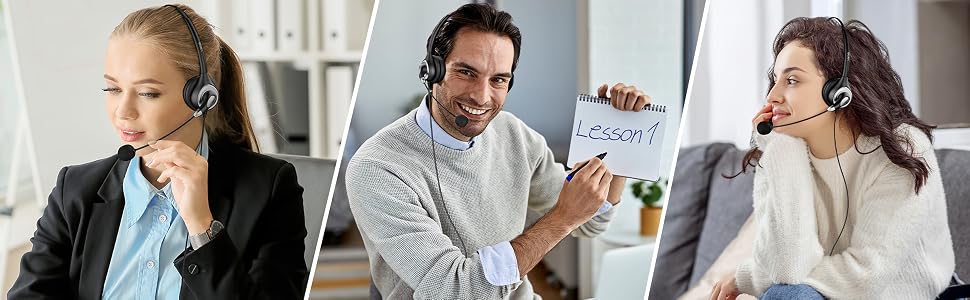 Бездротова гарнітура Wantek з мікрофоном та зарядною станцією, Bluetooth-навушники з USB-адаптером для кол-центру, офісу, Zoom, Skype та Teams (фіолетовий)