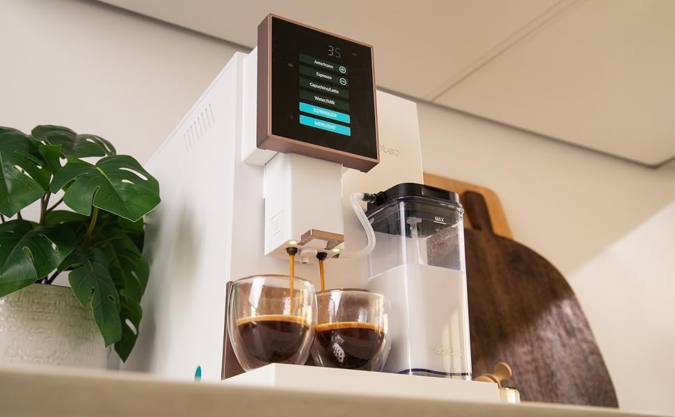 Кавомашина Cecotec Cremmaet Compactccino: суперавтоматична, 19 bar, Thermoblock, молочник, 1,1 л резервуар для води, 150 г для кавових зерен