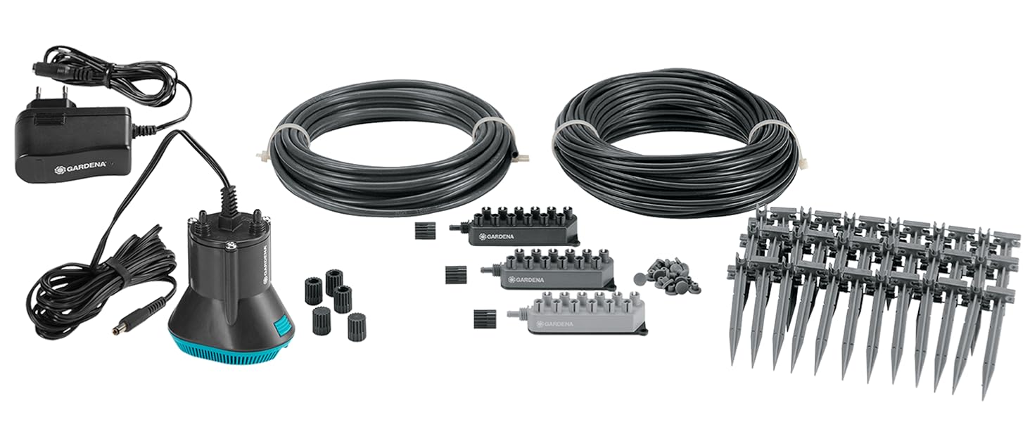 Набір для поливу Gardena City Gardening Terrassen-Schlauchbox 10 м: шланг 10 м, компактна карусель, зручна ручка, для тераси та саду