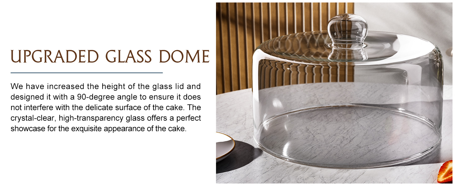 Дерев'яна підставка для тортів з кришкою, 30 см, поворотна, для випічки та декорування