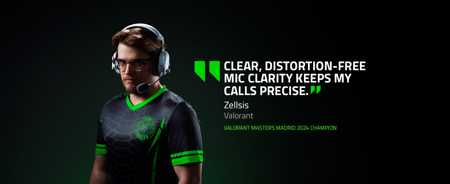 Razer BlackShark V3 Pro - Бездротові ігрові навушники для ПК (280г, Bluetooth, мікрофон HyperClear, драйвер TriForce Titanium 50 мм)