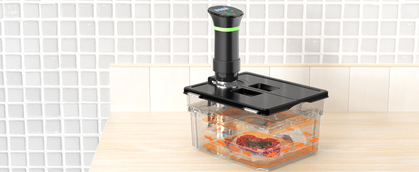 Контейнер для Sous Vide 11л з кришкою та решіткою, полікарбонат (без BPA), універсальний для багатьох Sous Vide пристроїв