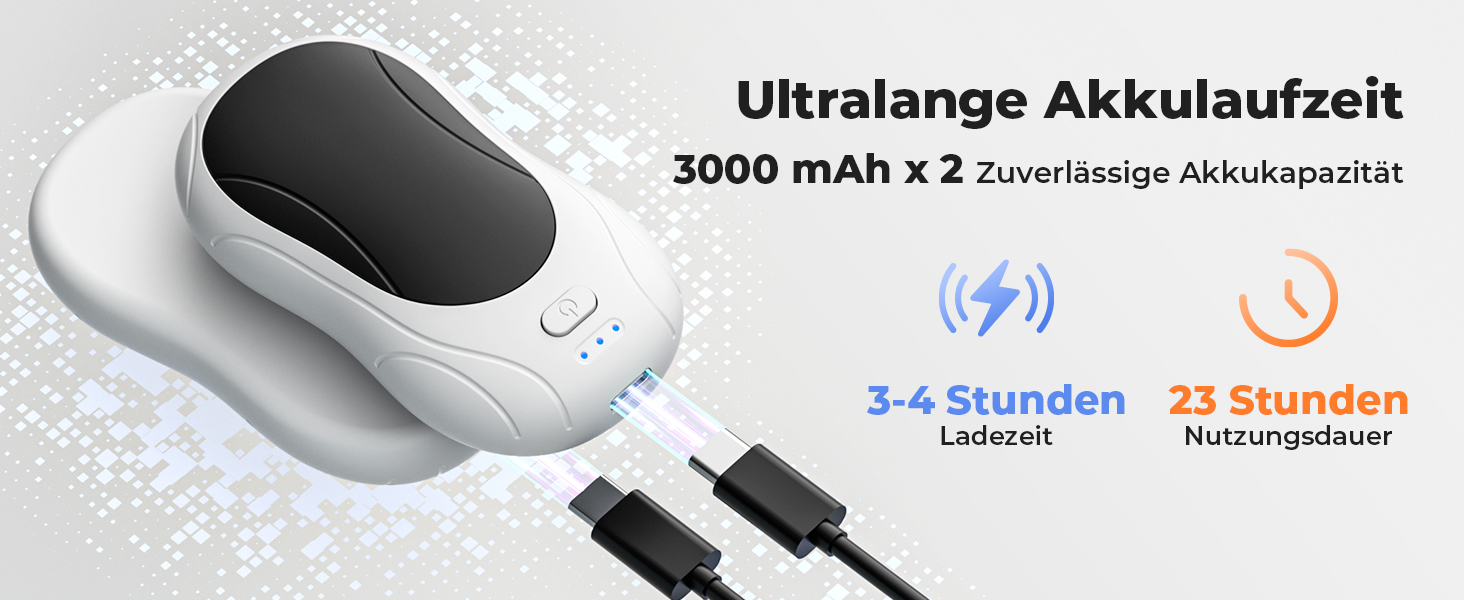 Електричні грілки для рук 2 шт. USB, 6000mAh, 3 режими нагріву, для кемпінгу, відпочинку на природі, офісу