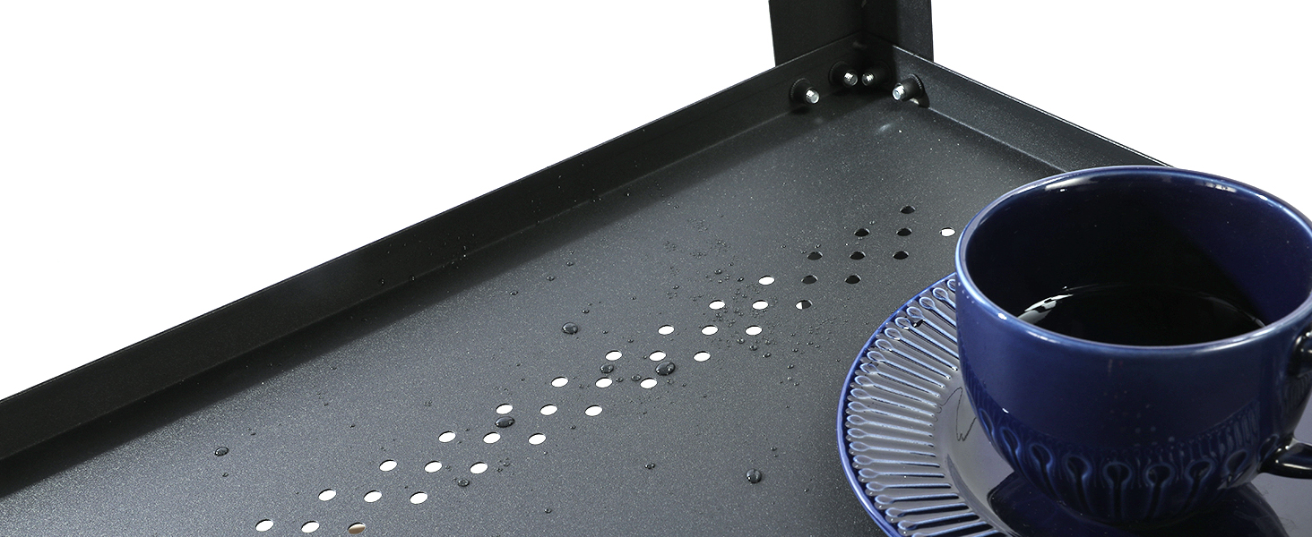 Мобільний сервісний візок для гриля з 3 рівнями, відкидним столиком та поворотними колесами на 360° з гальмом – багатофункціональний гриль-стіл з нержавіючої сталі для барбекю та саду