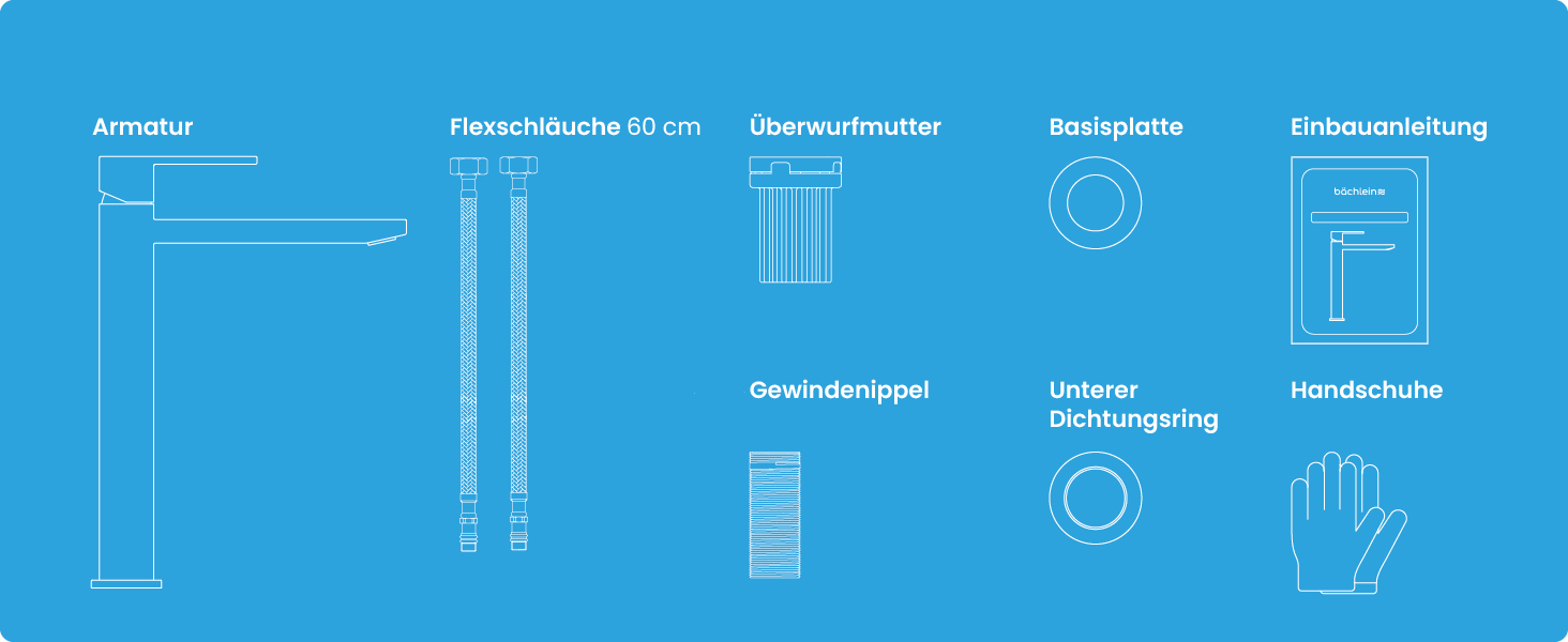 Змішувач для ванної кімнати Bächlein Imatra чорного матового кольору, однорідний, сучасний дизайн