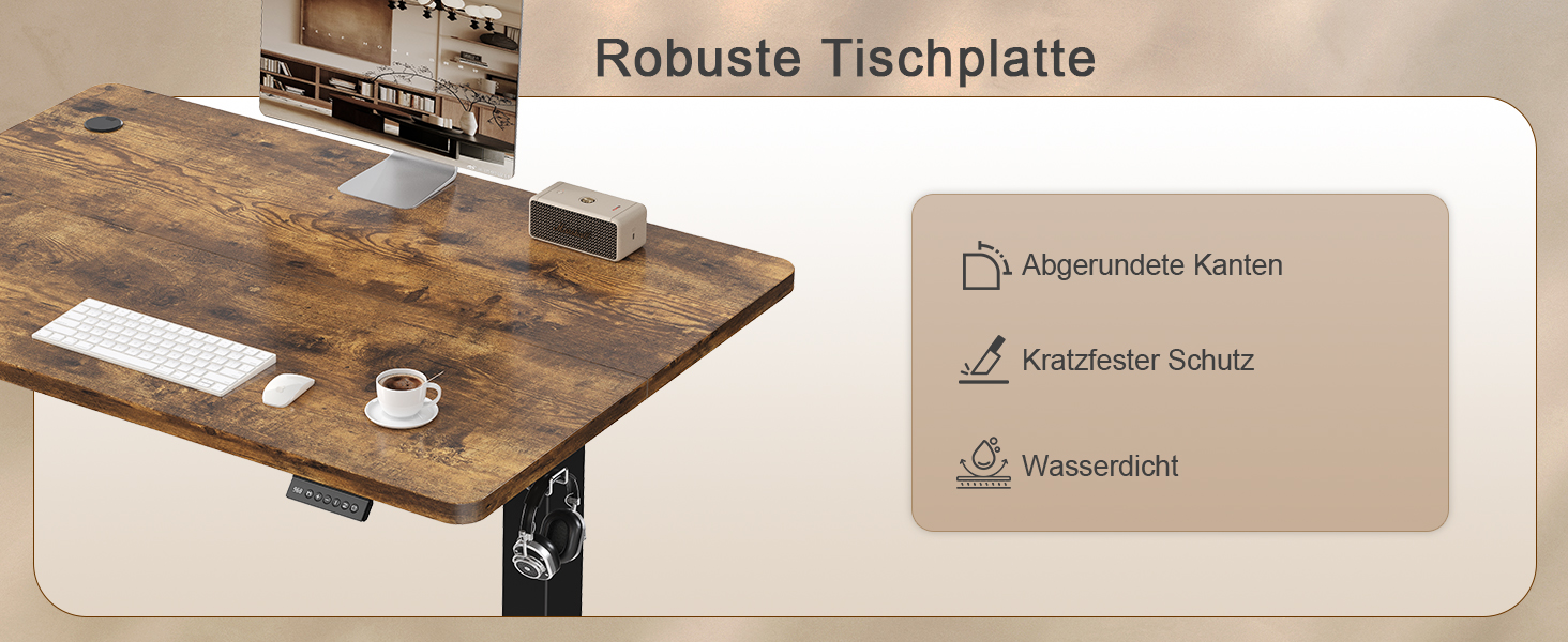 Регульований стіл JUMMICO 80x60 см з USB-роз'ємом: електричний, ергономічний, для офісу та дому