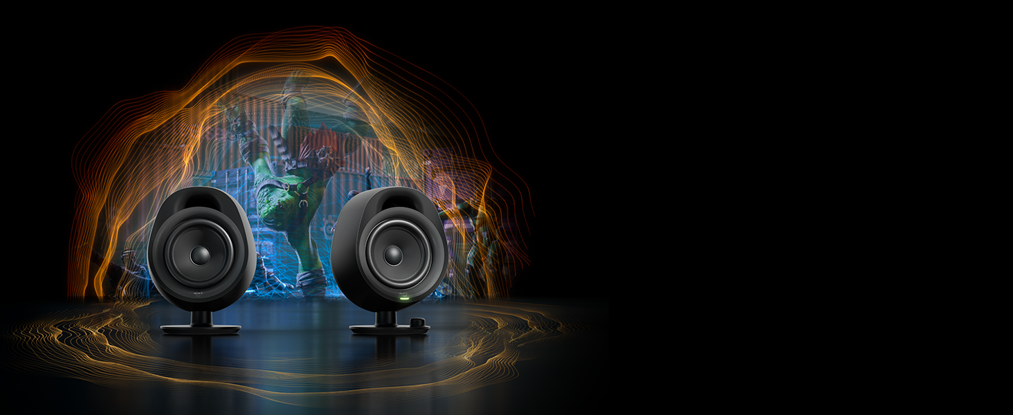 SteelSeries Arena 7 - 2.1-канальна акустична система для геймінгу, чорний, USB, Bluetooth, Aux, оптичний кабель