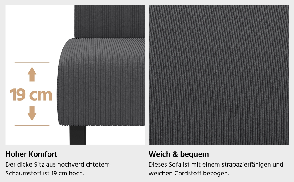 Диван-лавка Yaheetech для кухні, 2 місця, без підлокітників, зелений (сірий), для вітальні/коридору/офісу