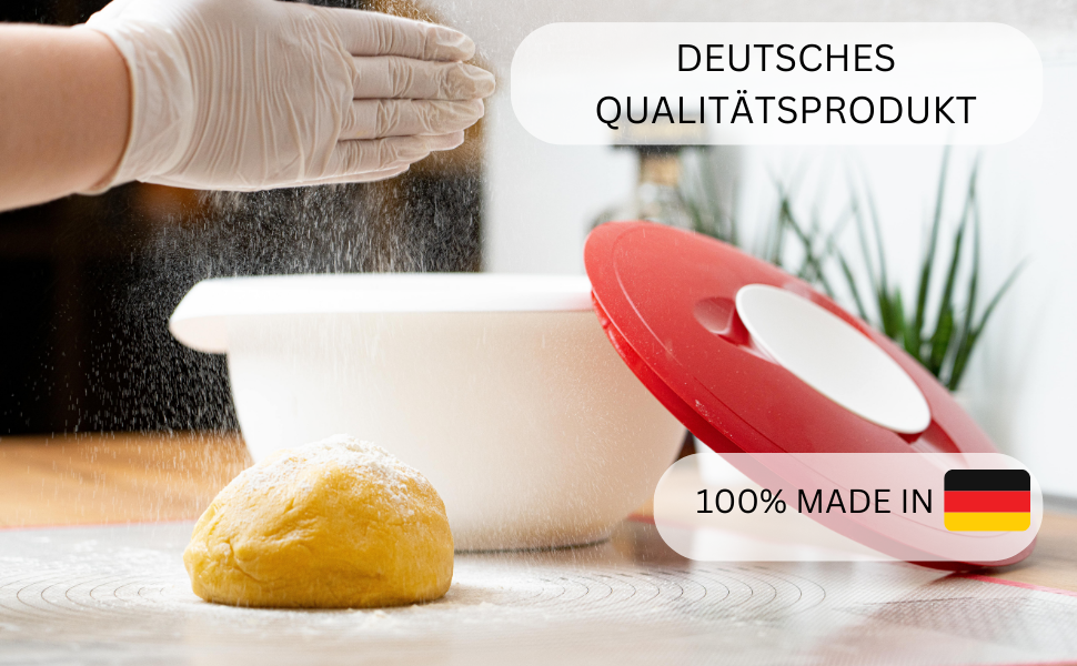 Набір для випічки Westmark Back-Set 4 шт. з мисками, вінчиком, мірною склянкою та скребком/роз’єднувачем для випічки, пластик, білий/червоний/прозорий, 315522E7