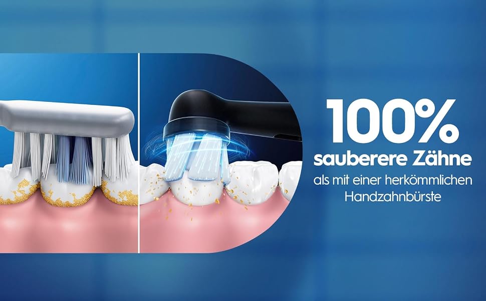 Електрична зубна щітка Oral-B iO Series 2 з магнітною технологією, 3 режими чищення, колір Night Black