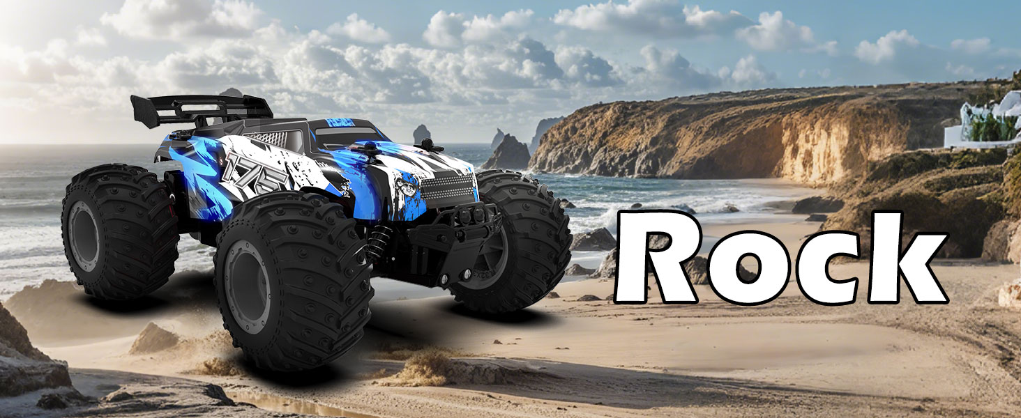 RC Автомобіль Feimuosi 1:18 позашляховик, 2.4GHz, світлодіодне підсвічування, 2 акумулятори, 20 км/год, для дітей та дорослих (Світло-блакитний)