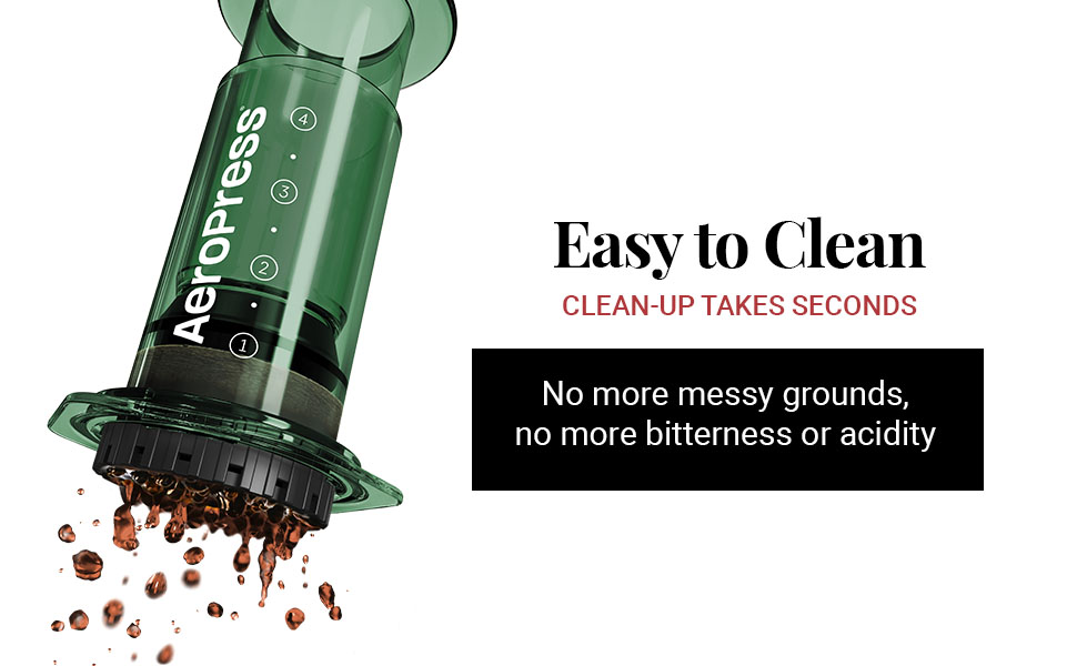 AeroPress Clear: Френч-прес для кави та еспресо, портативний, зелений