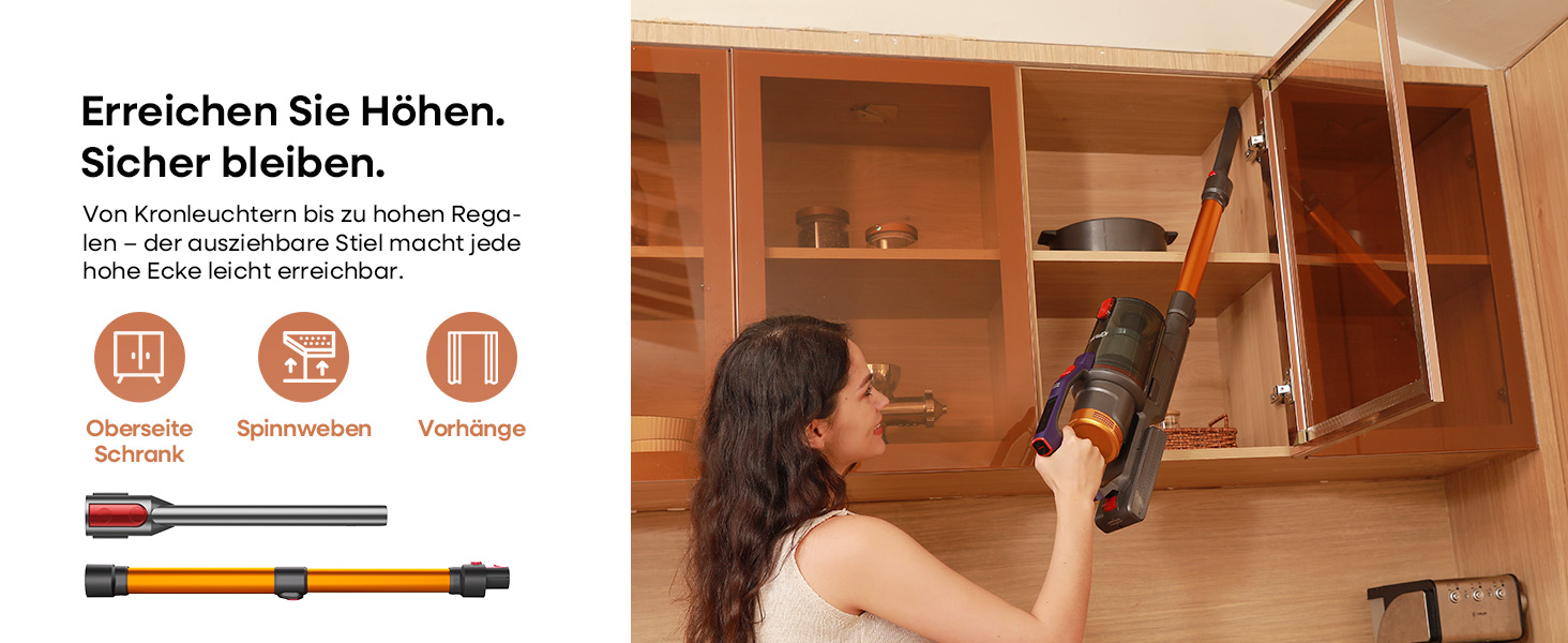 Акумуляторний пилосос KIPMAX 50000Pa, 550W, 70хв, 1.5л, з дисплеєм, анти-заплутальна щітка, 7-шаровий фільтр, 2 аромапластини, для килимів, шерсті тварин, твердих підлог, фіолетово-золотий