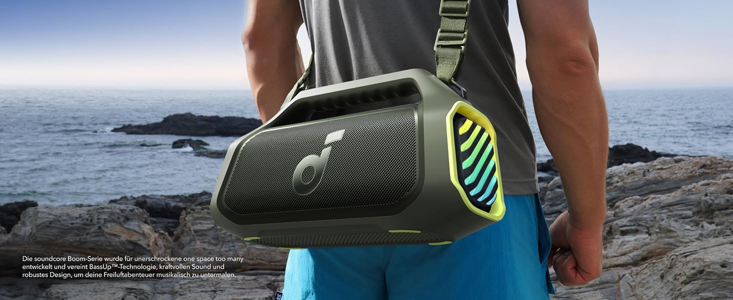 Soundcore Boom 2 Plus: портативна Bluetooth колонка для кемпінгу, 140W, IPX7, RGB, Power Bank, USB-C