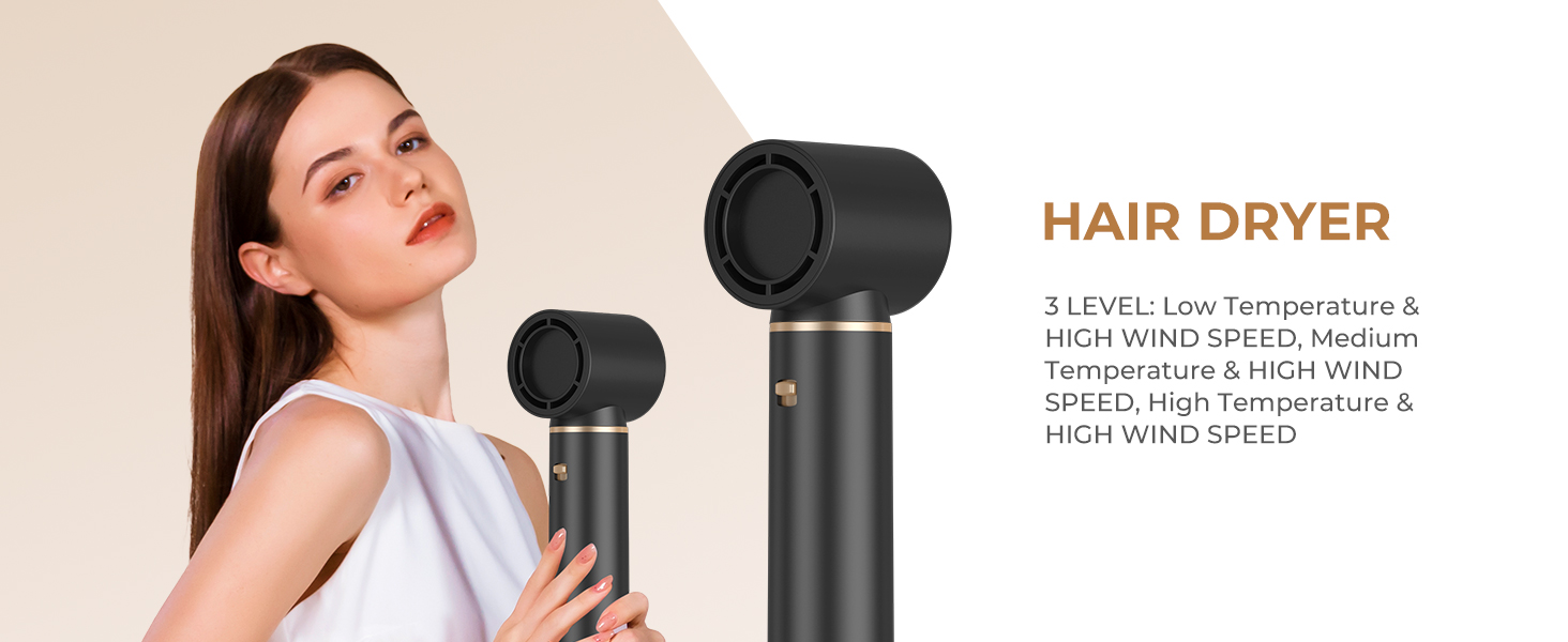 Atopskins Airbrush Haarstyler 5-в-1: Фен-щітка, стайлер для волосся, випрямляч, плойка (бірюзовий)