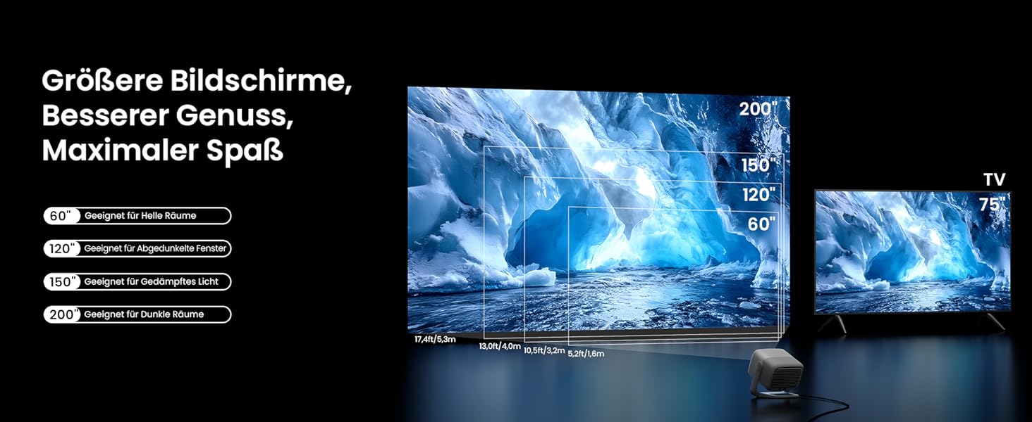 JMGO N1S 4K UHD Міні-проектор: Лазерний, 1100 ANSI люмен, Google TV, HDR10, Dolby Audio, для дому та бізнесу