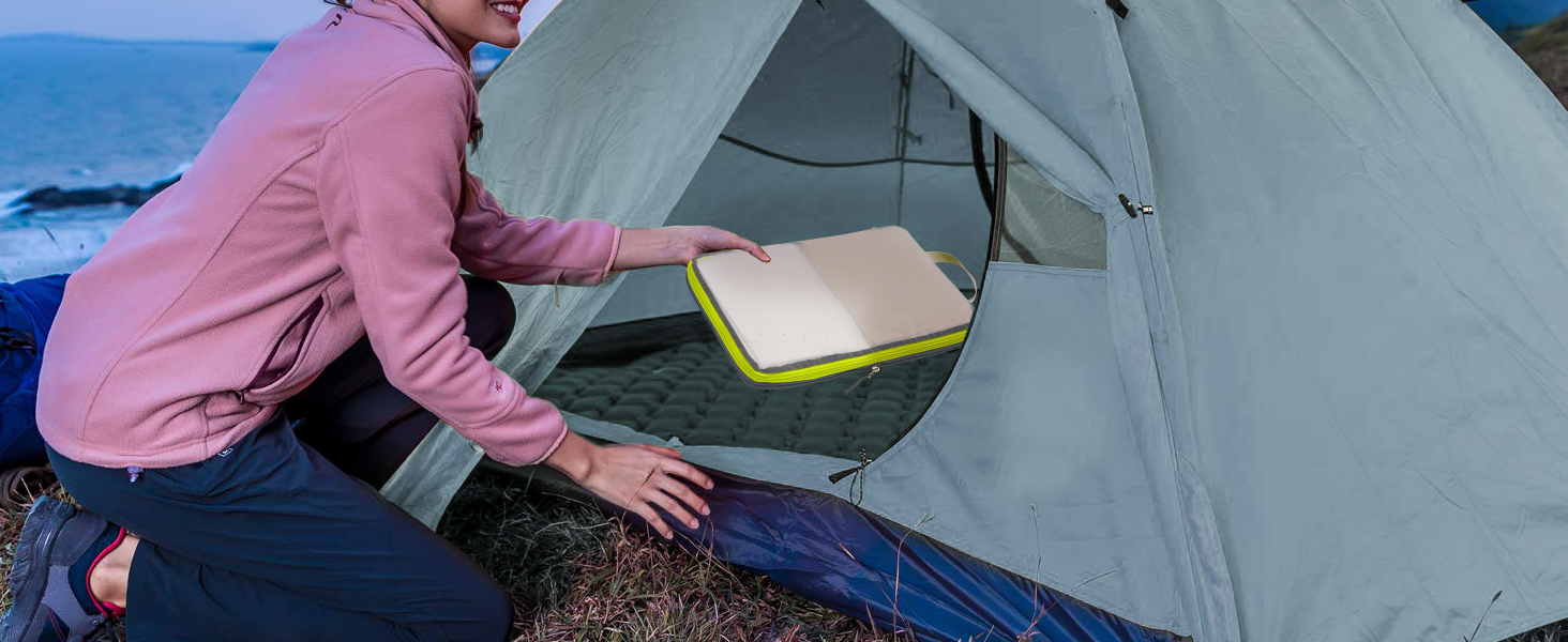 Набір органайзерів для подорожей Cipway: компресійні сумки для одягу та рюкзака, легкі сітчасті пакувальні куби (6 шт), чорний