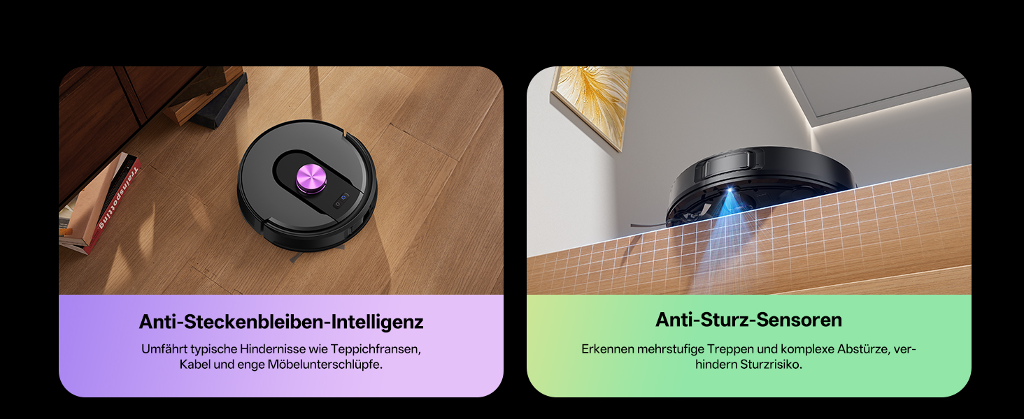 Робот-пилосос Vexilar W15 з функцією миття підлоги, бездротовий, 10000Pa, LiDAR-навігація, 180 хвилин роботи, керування через додаток та голосовий помічник