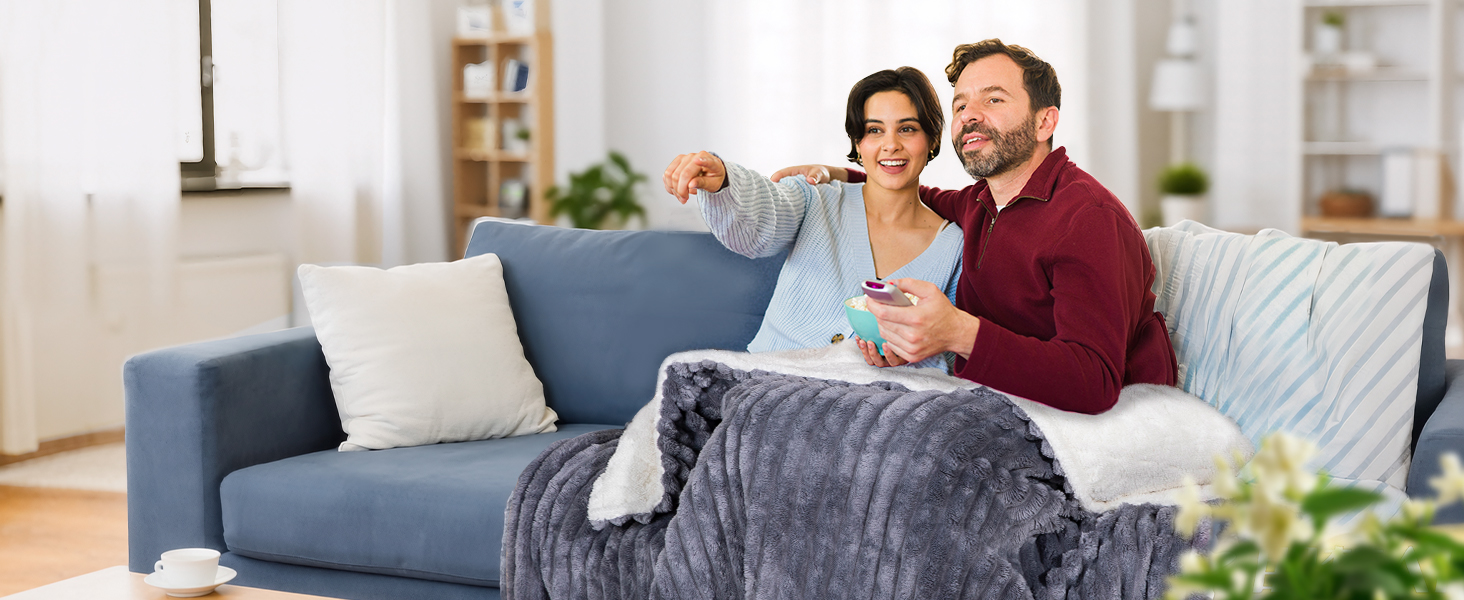 Електрична ковдра Nalone з автовимкненням 160*130 см, 9 температурних режимів, таймер 12 годин, захист від перегріву, пральна машина, фланель, сірий колір