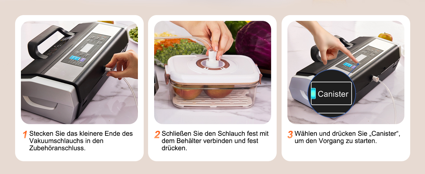 Вакууматор MZROT для продуктів харчування, -95кПа, 230Вт, з подвійним швом, 10 режимів (сухий/вологий), вбудованим різаком, чорно-сріблястий (в комплекті рулон та 15 пакетів)