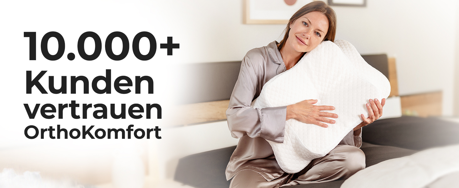 Подушка для шиї з Memory Foam, ергономічна, Oeko-TEX®, регулює температуру, біла