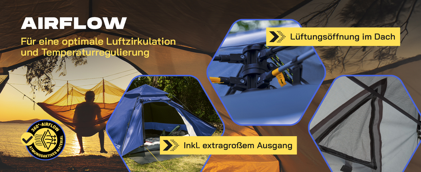 Намет Lumaland Pop Up Dome 2-3 особи, 215x195x120 см, в т.ч. сумка для перенесення