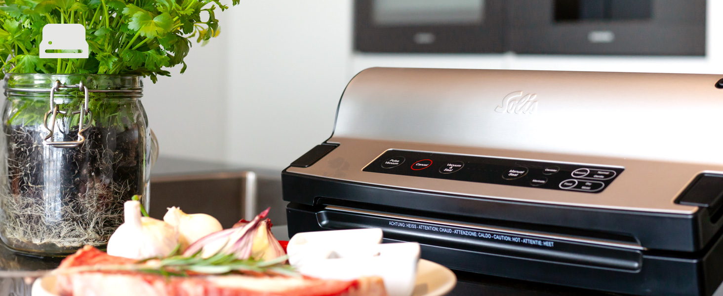 Вакууматор Solis Vac Prestige 575 для продуктів харчування з функціями імпульсної паяння та маринування