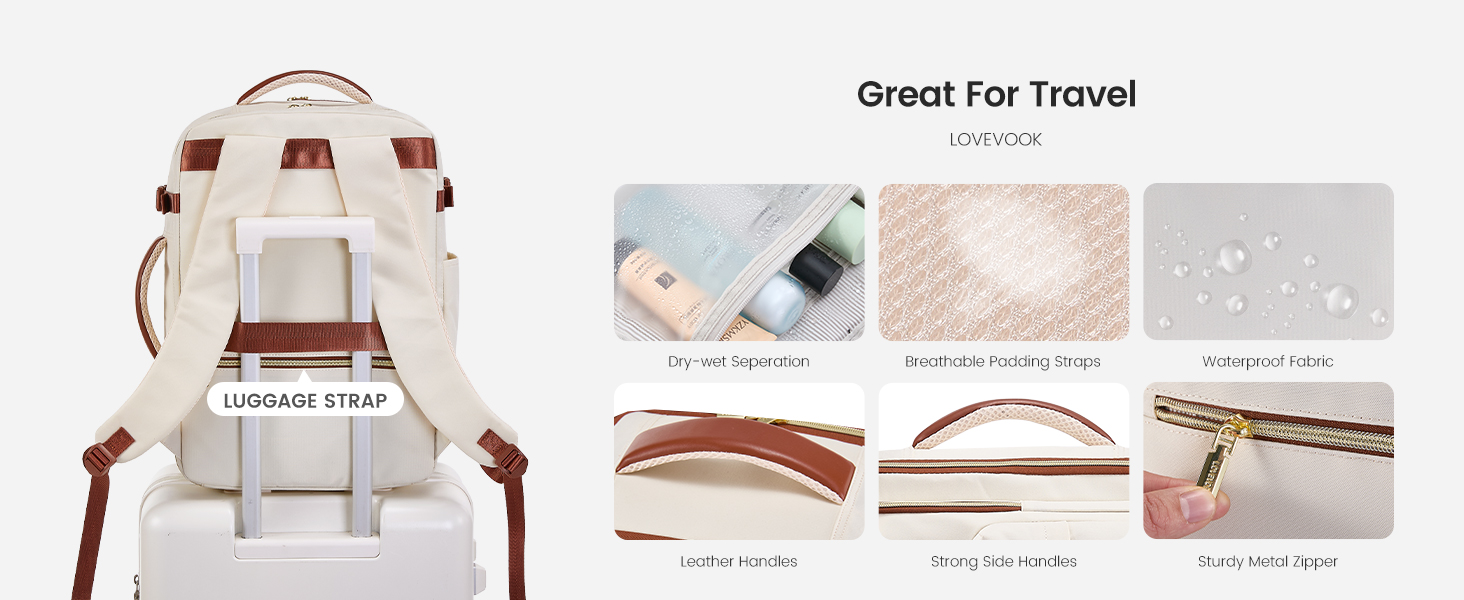 Чорний дорожній рюкзак OVEVOOK для ноутбука 17.3