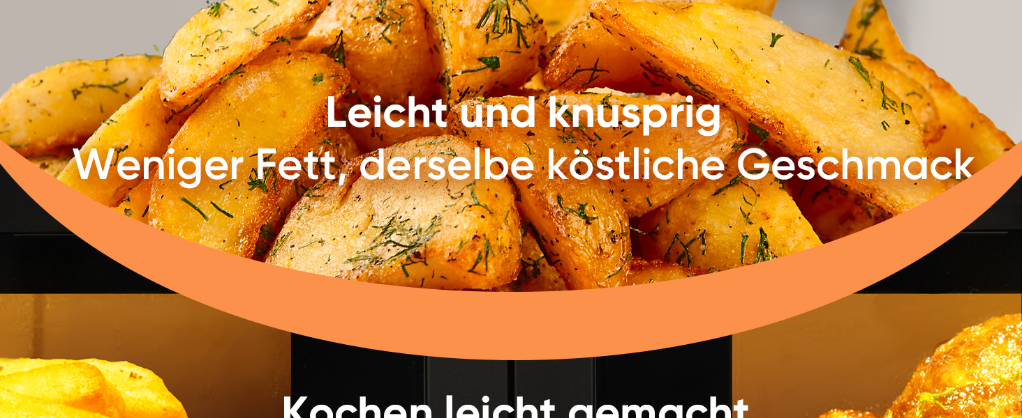 Фритюрниця без олії COSORI з 2 камерами, 8,5л, з вікном, сталевий внутрішній корпус