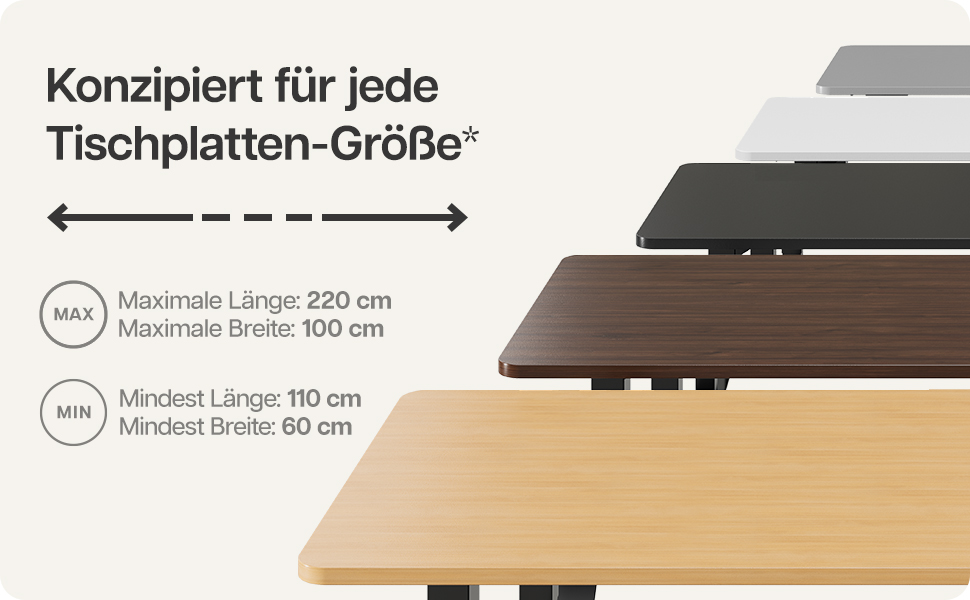 Регульований стіл Desktronic з підйомним механізмом - електричний, з сенсорним керуванням, білий. Висока вантажопідйомність.